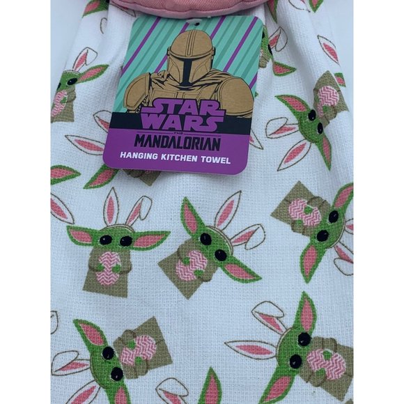Star Wars The Mandalorian The Child Hanging Kitchen Towel Easter Decor - Picture 2 of 7